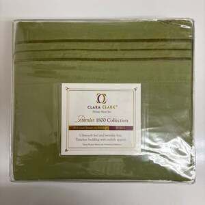 Clara Clark Premier 1800 Collection 4-Piece Sheet Set - Sage Green